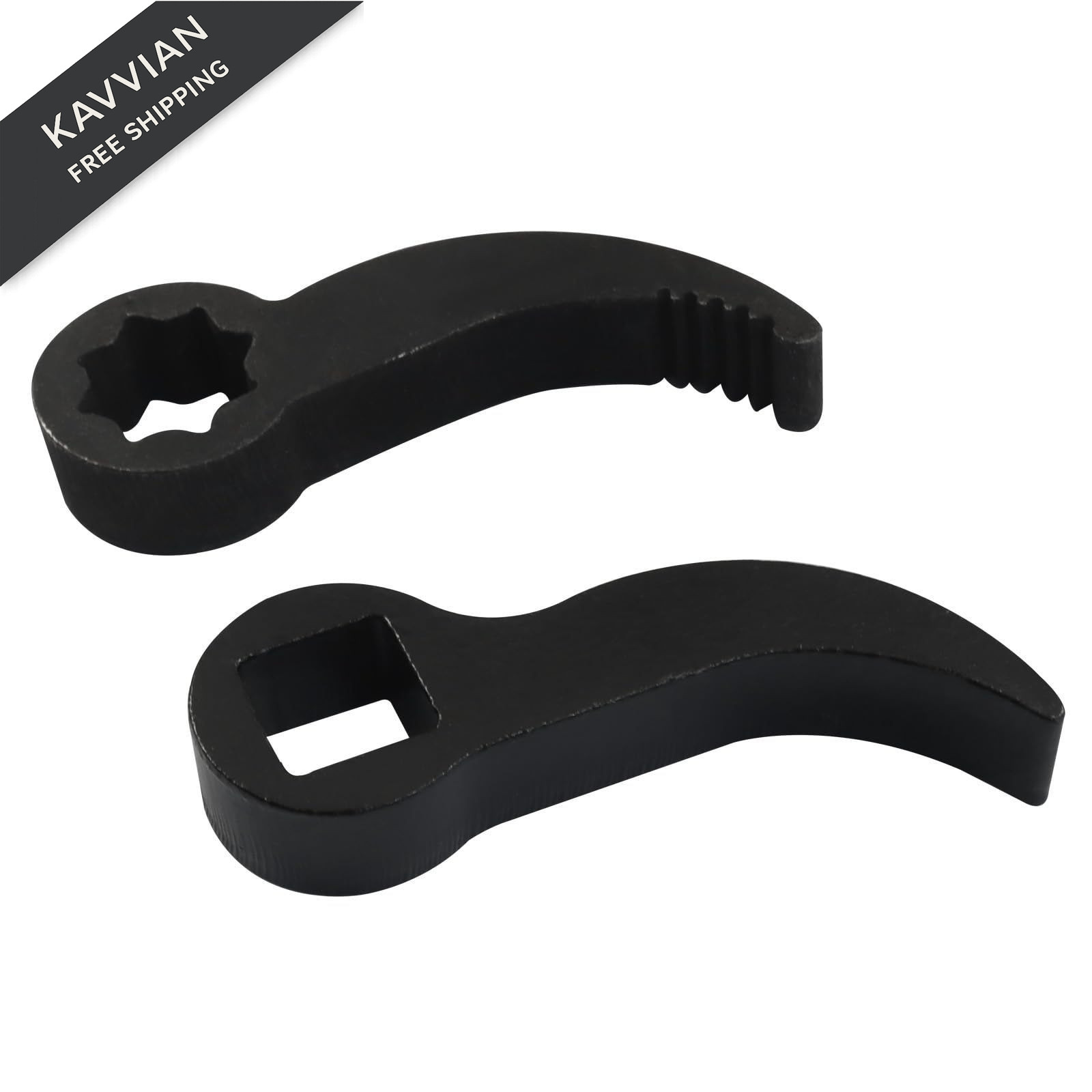 OSVJE 2 Pcs Pry Bar Wrench Adapter Head, Ratchet Double Square+single Square