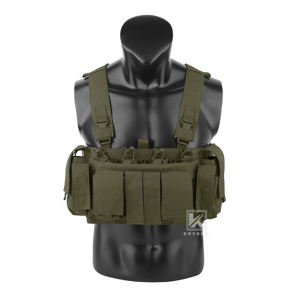KRYDEX Tactical Chest Rig UW Gen IV Low Profile Magazine Carrier H Harness Green