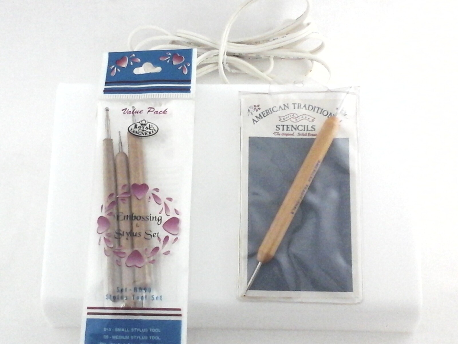 AMERICAN TRADITIONAL Embossing Light Table Scrapbooking Stamping BONUS Tools 4pc