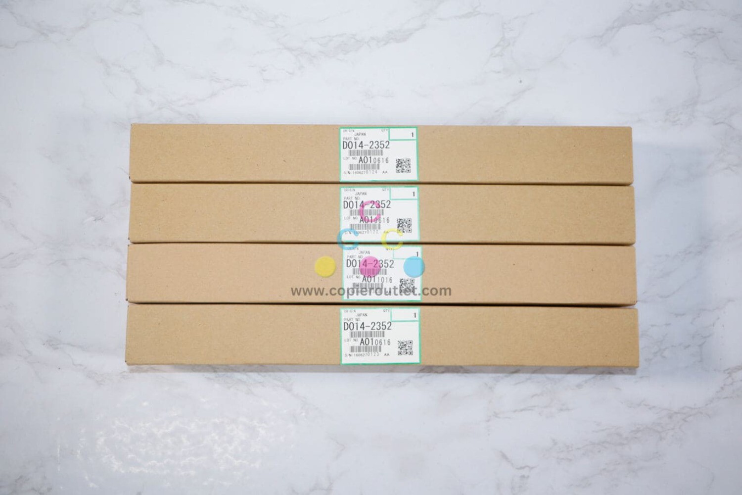 Lot of 4 Genuine Ricoh D014-2352 Drum Cleaning Blades C6000,C6501,C7500,C550EX