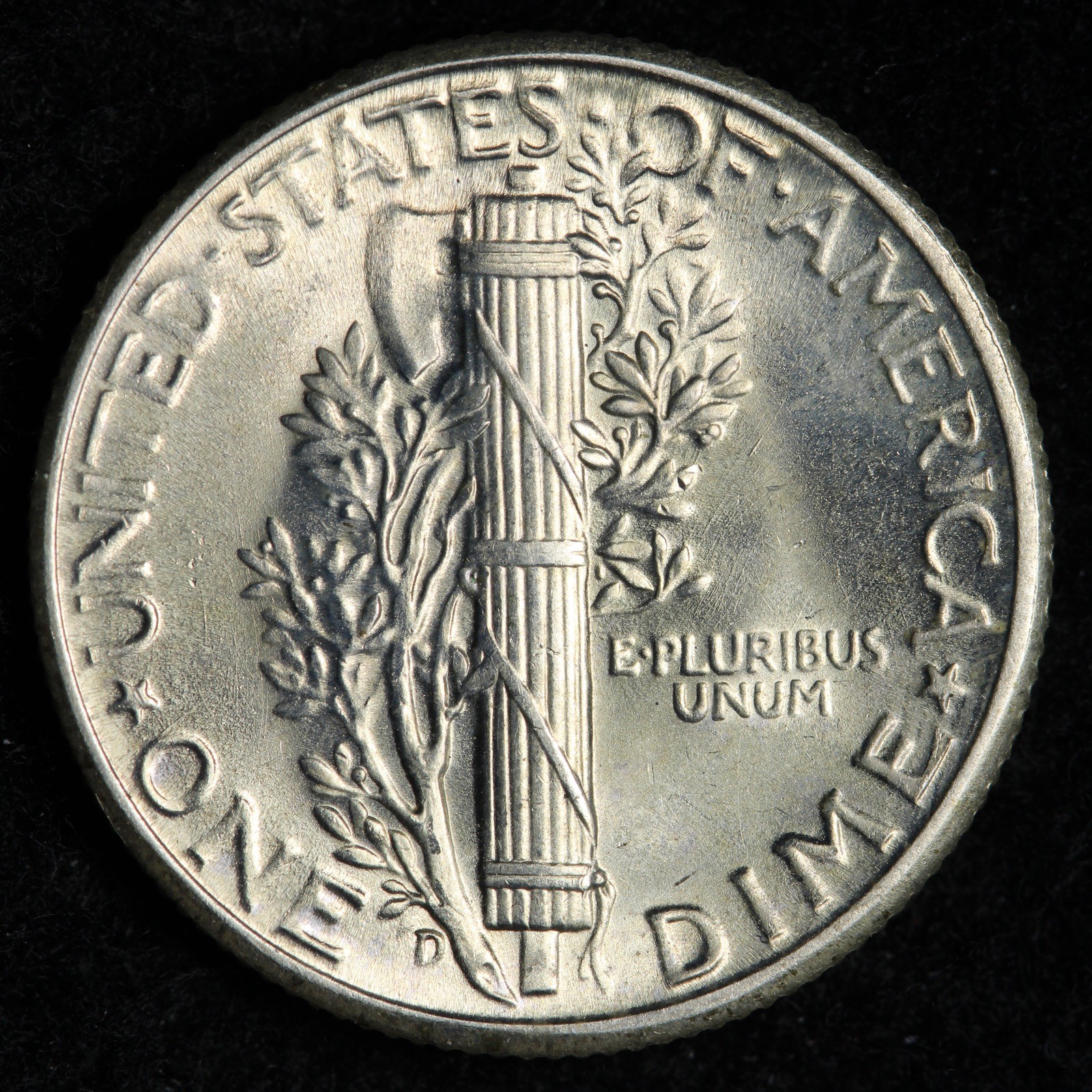 1945-D Mercury Silver Dime GEM BU *UNCIRCULATED* MS E326 KGCN
