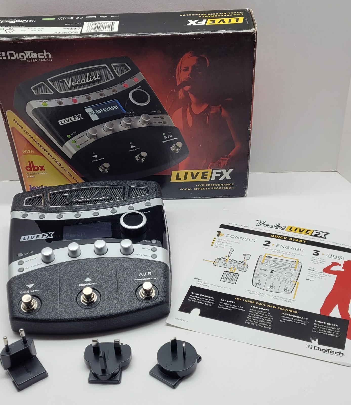 Digitech Vocalist Live FX Live Performance Vocal Effects Processor with Box Used
