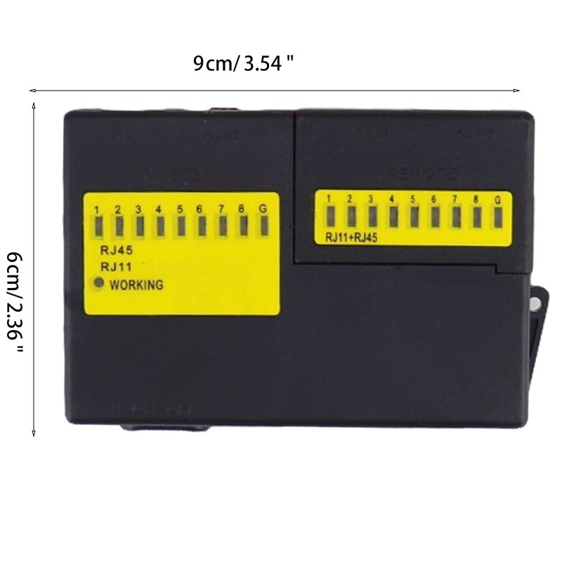 Mini Cable Tester LAN Cable Test Tools Networking Tool RJ45 RJ11