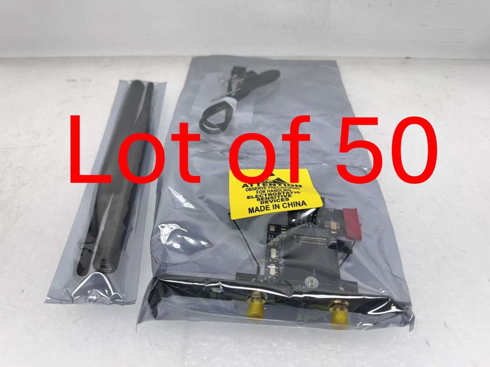 Lot of 50 PCIE WiFi Card Adapter Wireless Network Card M2 FOR Desktop w/Antenna