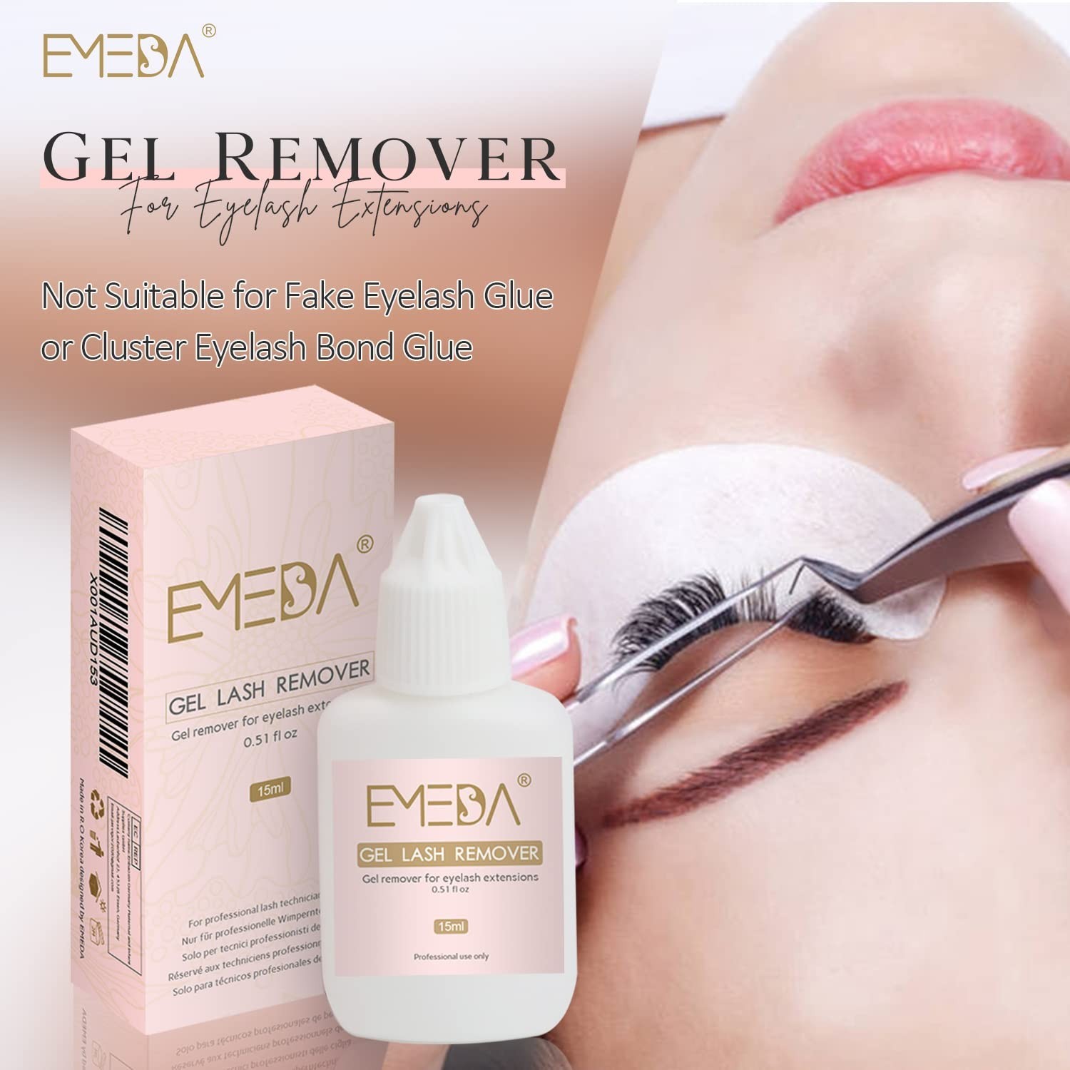 High Viscosity Lash Glue Remover 15ml - Efficient & Effective for Extensions