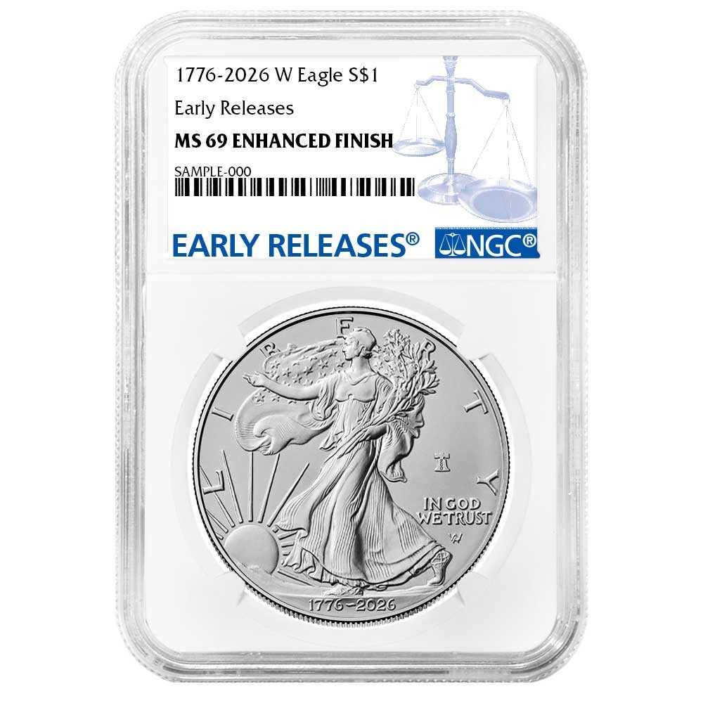 Presale - 2026-W $1 1-oz Enhanced Uncirculated American Silver Eagle NGC MS69