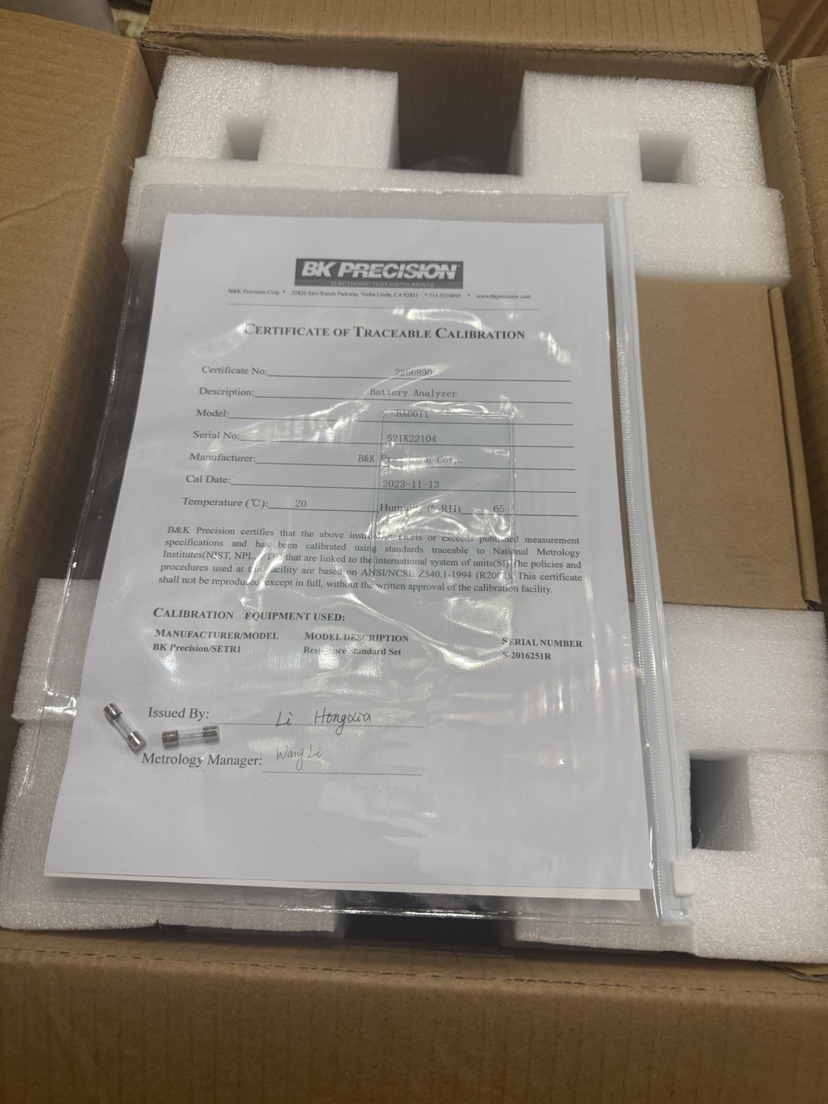 BK Precision BA6011 - 300 V Battery Analyzer