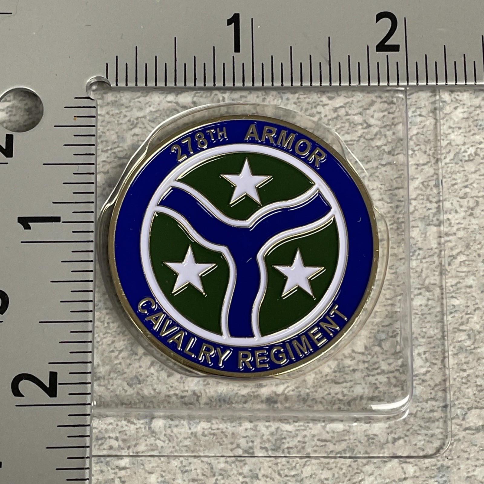 Coin 278th Armor Cavalry Regiment Tennessee National Guard Color / New
