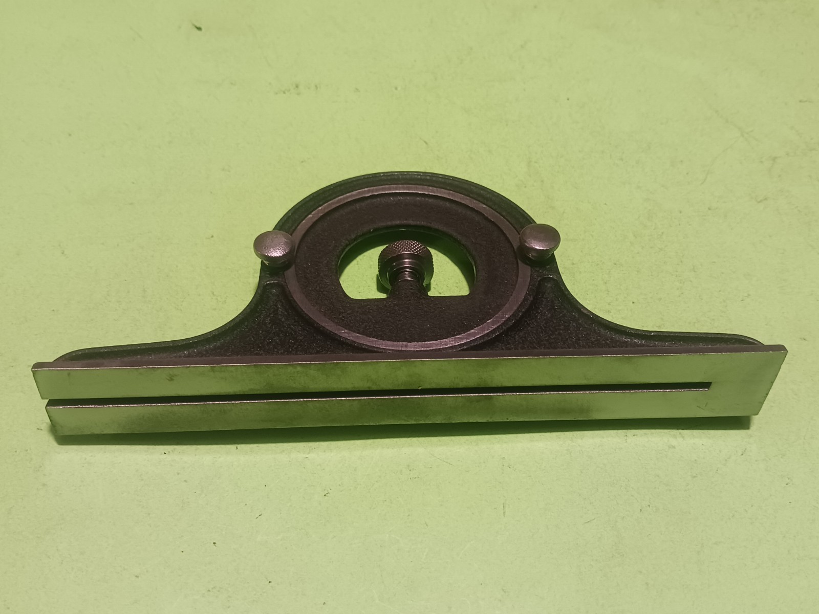 Vintage Lufkin combination square protractor Head (not rule)Black wrinkle finish