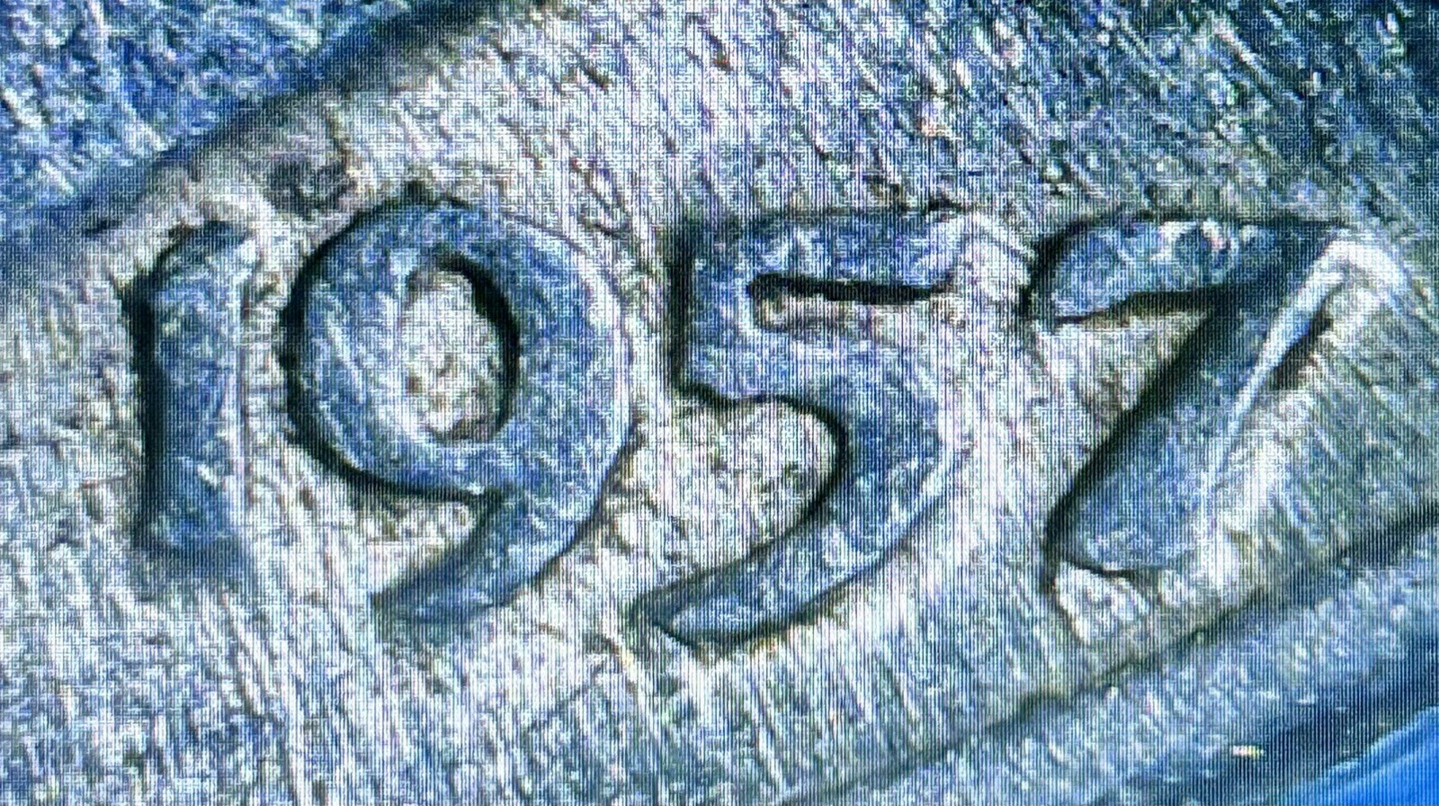 1957 Roosevelt 10 Cent Error - Doubling In Date & Liberty - .900 SILVER