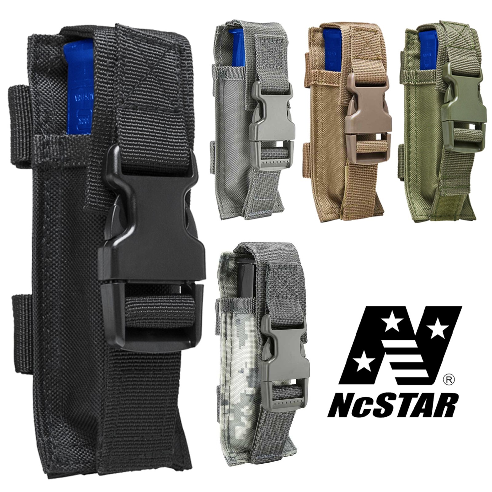 NcSTAR CVPPH2991 Belt and MOLLE Mounted Universal Single Pistol Magazine Pouch