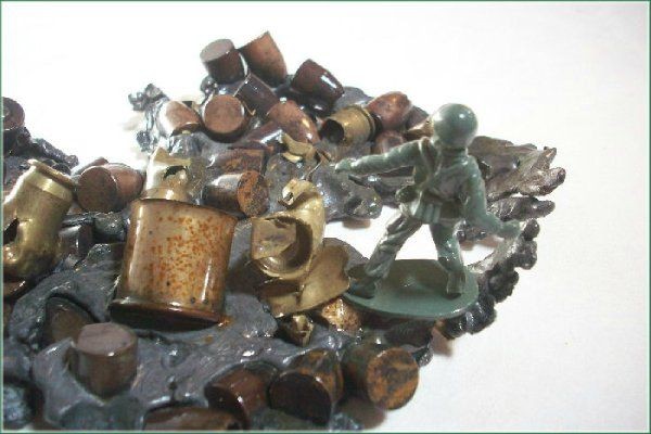 Last Man Standing ..... assemblage art