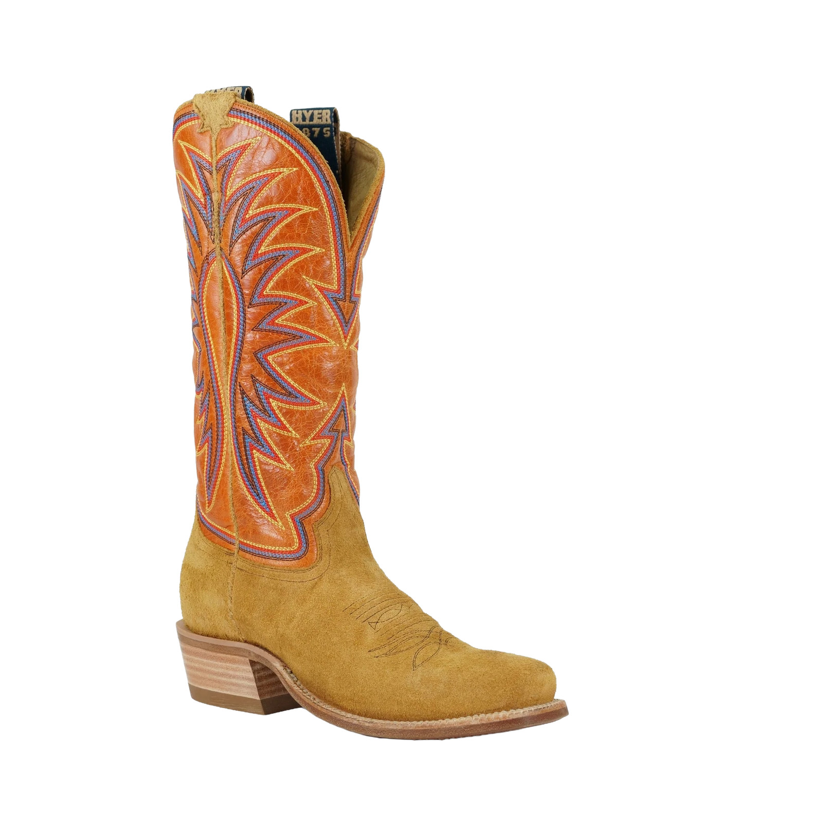 HYER Men's Spearville Vintage Tangerine & Bronze Western Boot HM12012