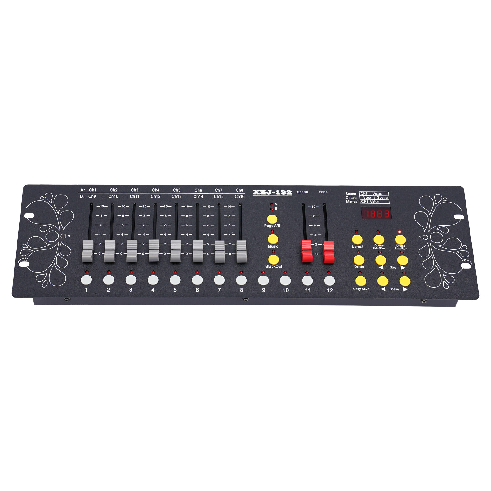 DMX 192CH Lighting Controller Console, 110V US Plug, Stage DJ Party