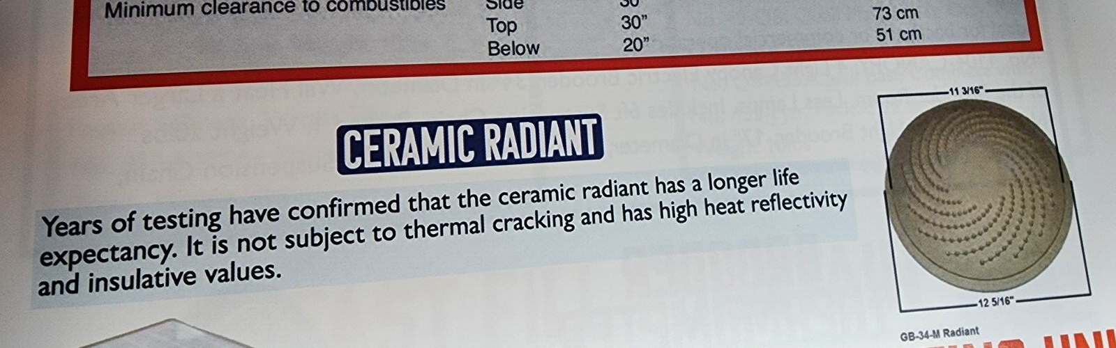 KUHL Ceramic Radiant Modulating Control Poultry Natural Gas / LP Brooder GB-34M