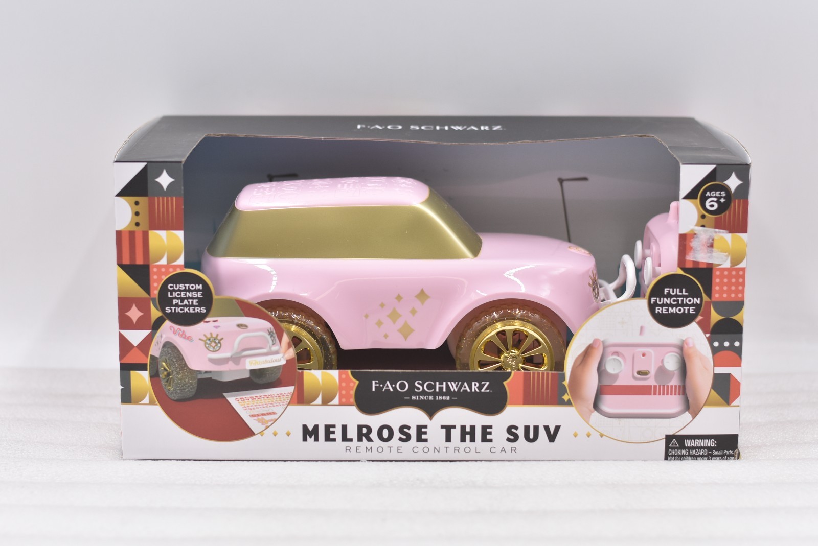 FAO Schwarz Melrose The SUV Remote Control Car - Pink & White