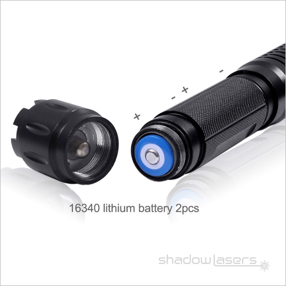 THCQ6 Adjustable Focus 488nm Flashlight Visible Beam +Charger+Box