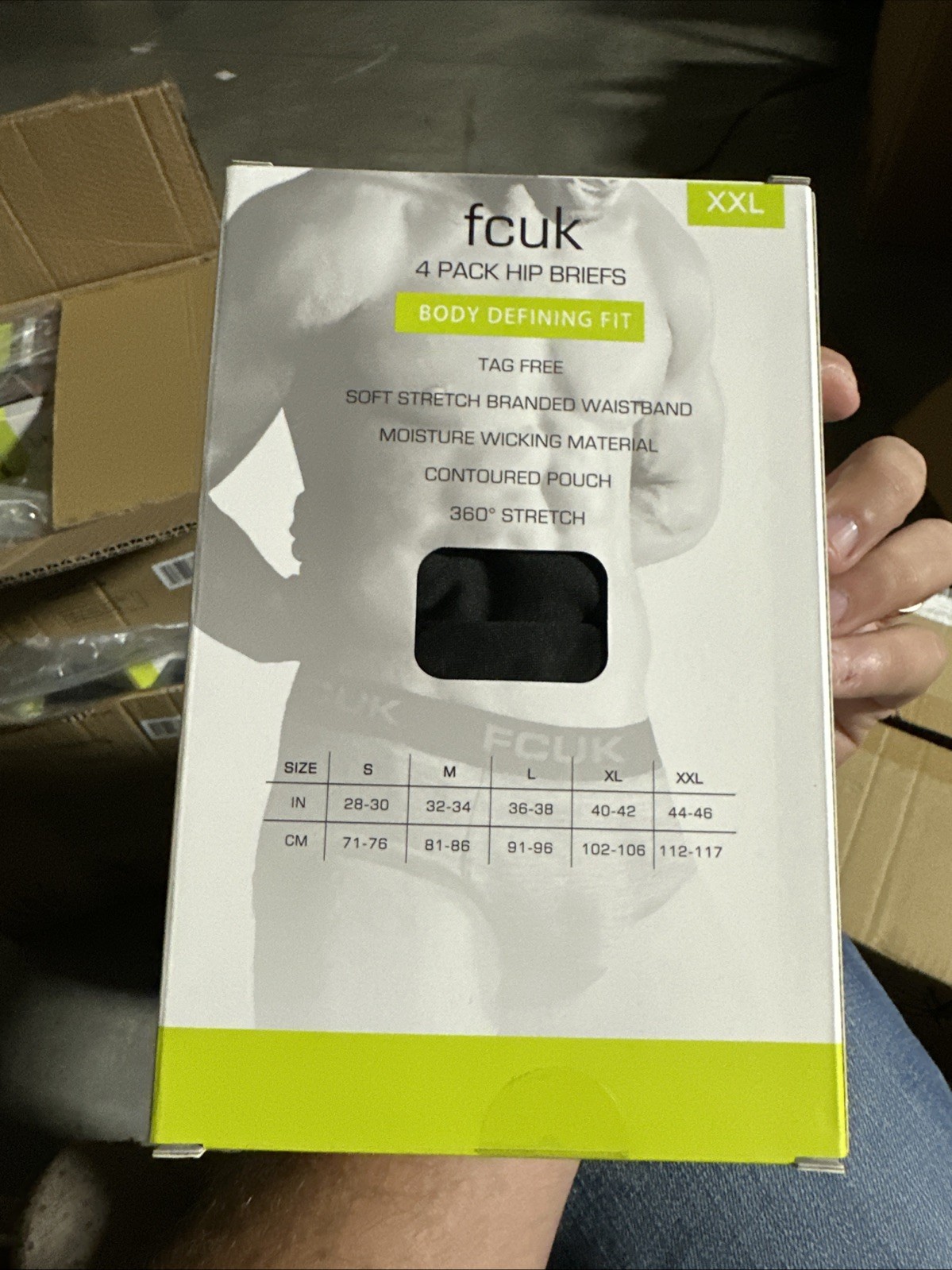 Fcuk 4 Pack Briefs NIB XXL