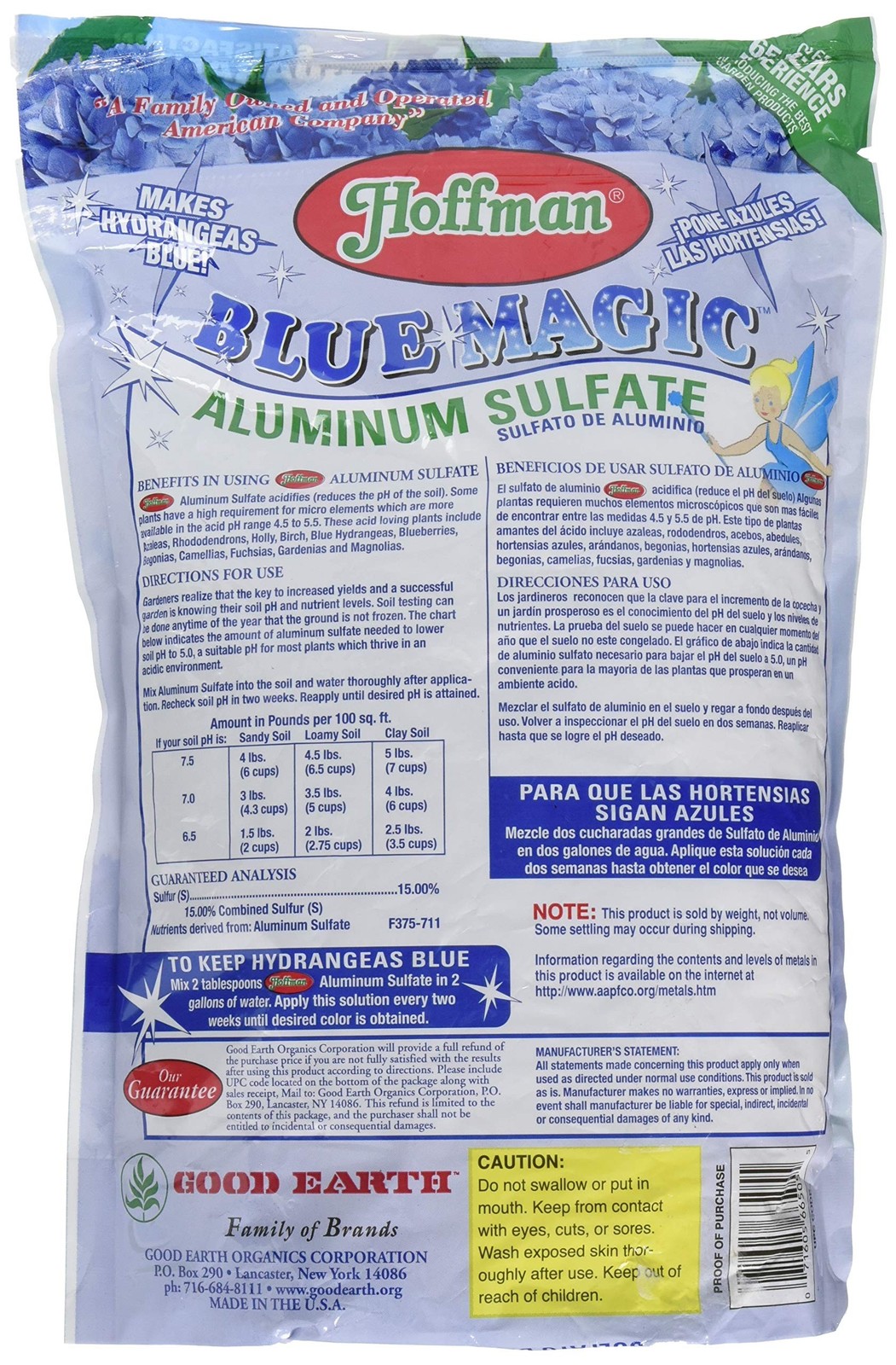Hoffman 66505 Aluminum Sulfate, 4 Pounds