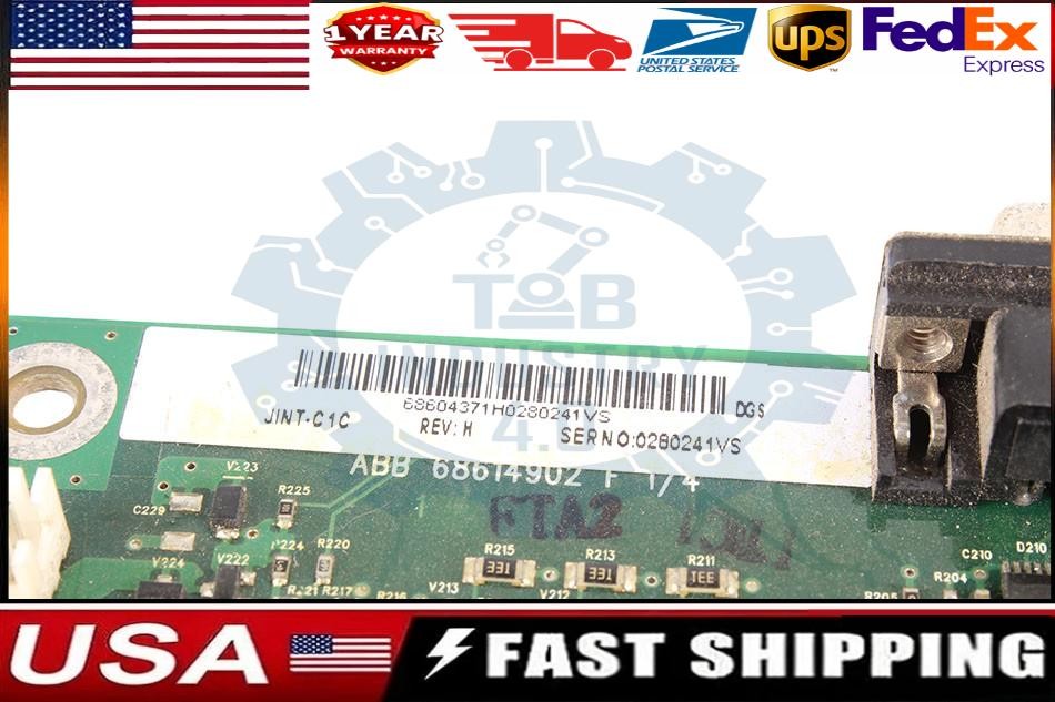 ABB JINT-C1C REV.W JINTC1C REVW 68614902 ID281919 UP TO 24 MONTHS WARRANTY