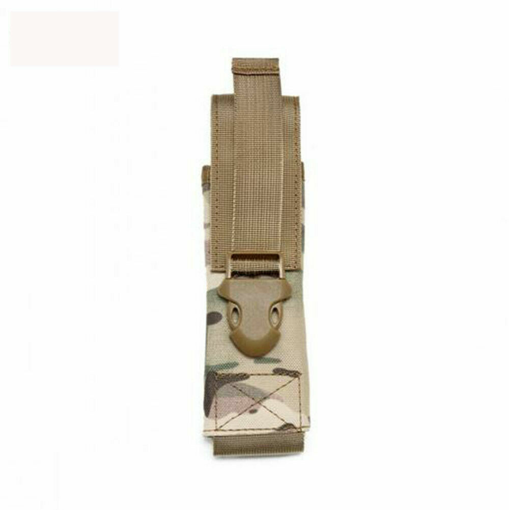 Tactical Molle Flashlight Torch Pouch Holder Waist Pack Knife Holster Belt Bag