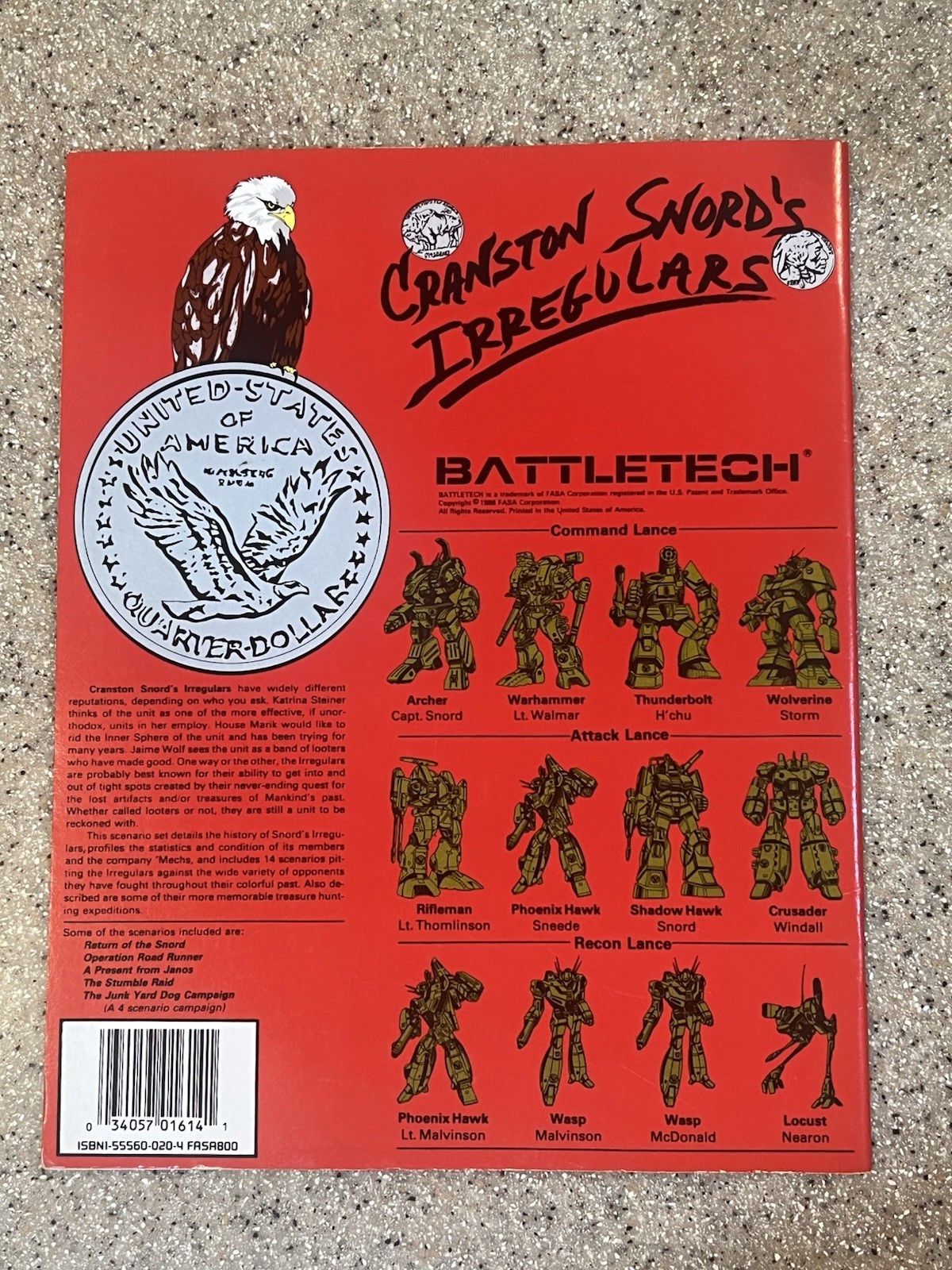 BattleTech 1614: Cranston Snord's Irregulars Module Book