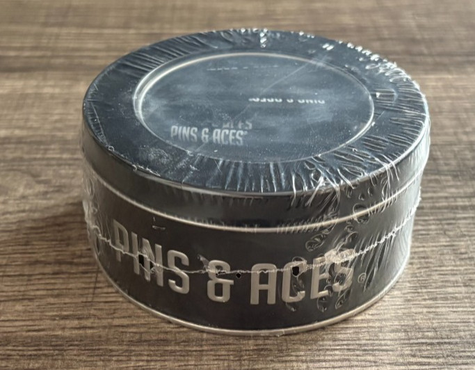 *NEW* PINS & ACES Gift Tin Black & White Premium WOOD GOLF TEES