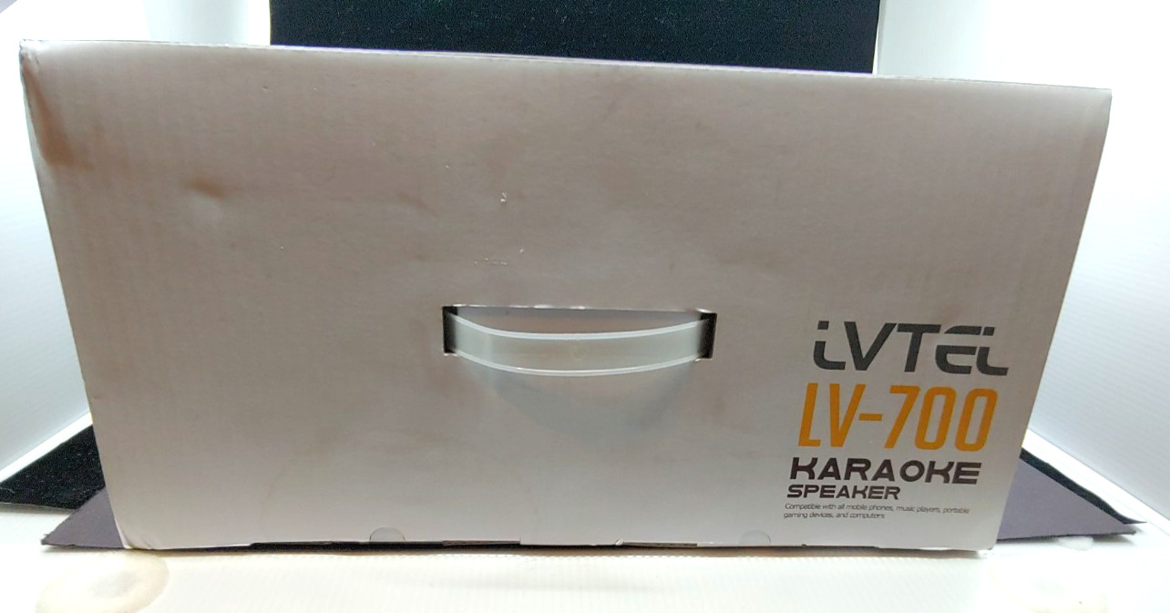 LVTEL LV-700 Karaoke Machine with 2 UHF Wireless Microphones - New