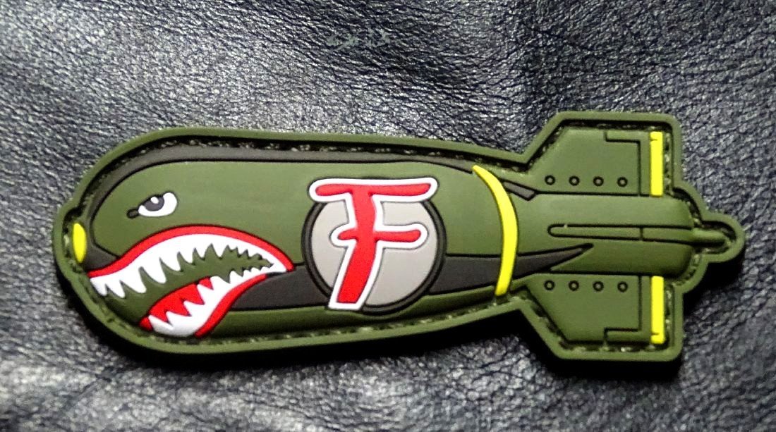 Dropping F Bomb WW 2 Style Tactical morale Patch (HOOK-3D PVC Rubber-MTB1)