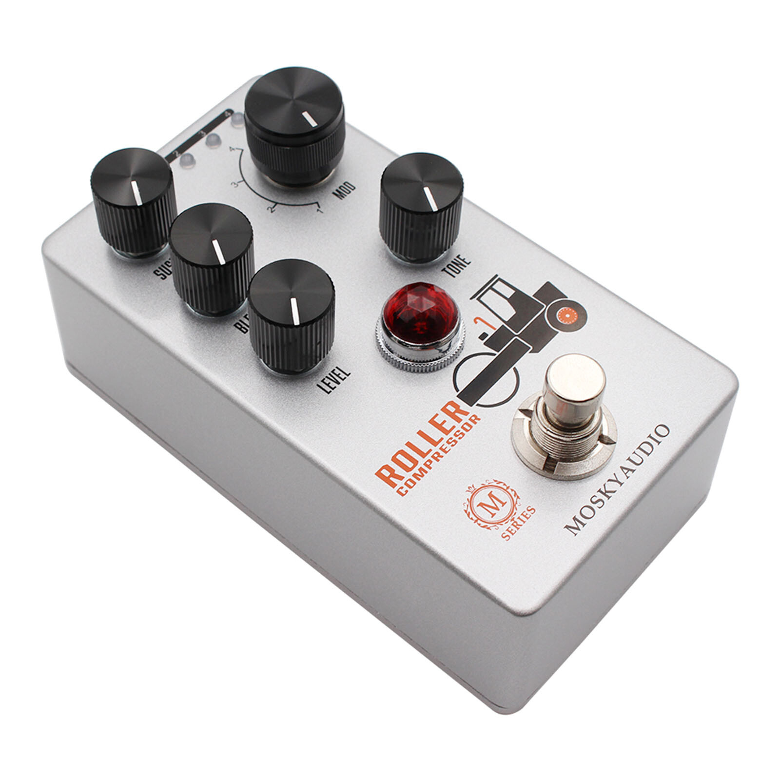 MOSKY Roller Compressor Guitar Pedal 4 Compress Effect Sustain Blend Level Tone