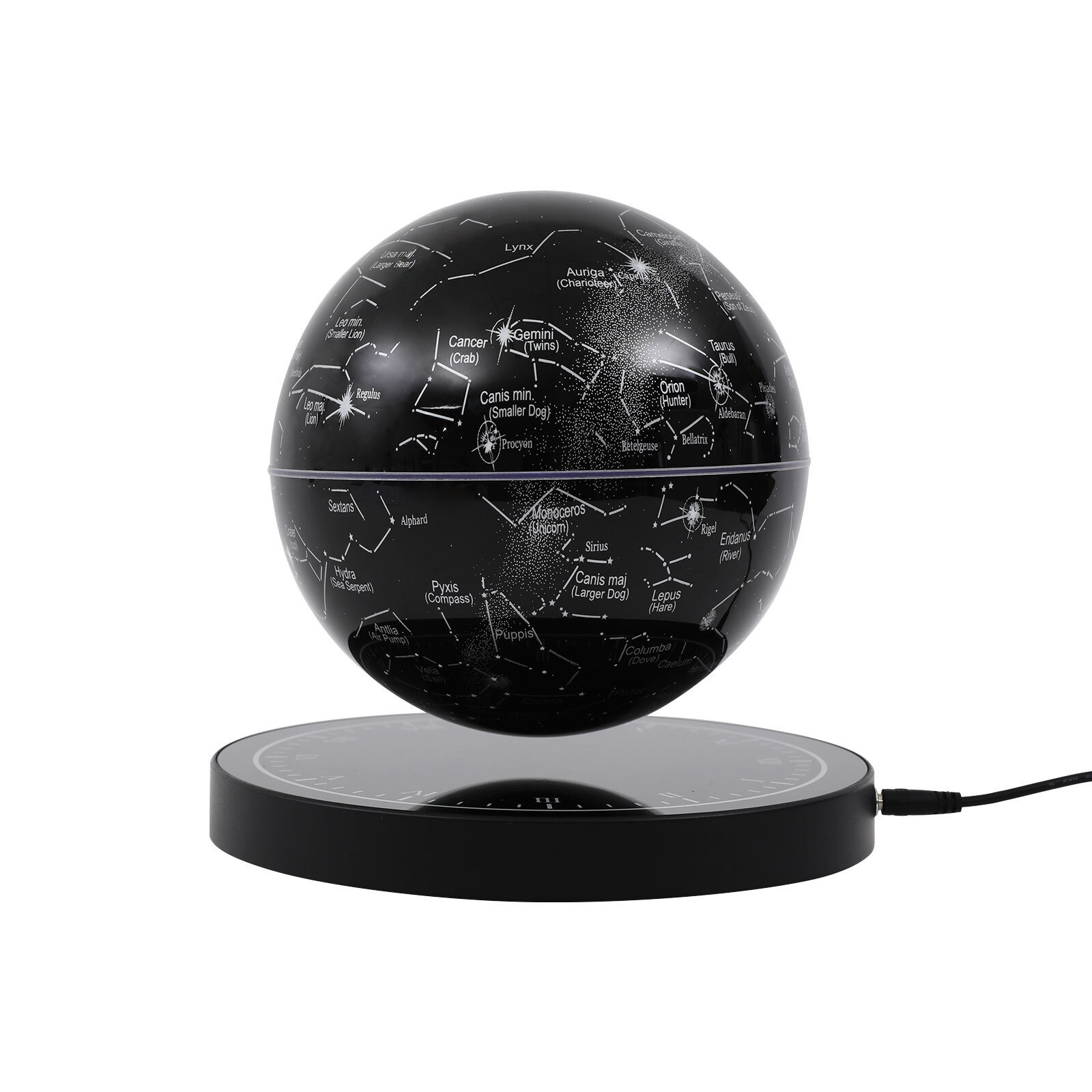 Illuminated Magnetic Levitating Globe w LED Floating Globe Auto-Rotating Globe