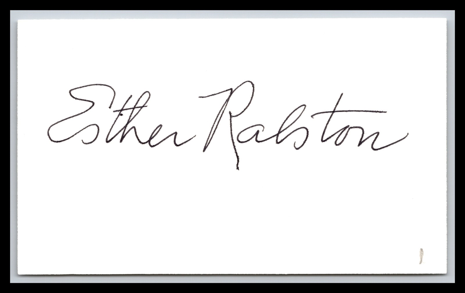 Esther Ralston - Actress - 3x5 Card - Signed / Autograph (e)