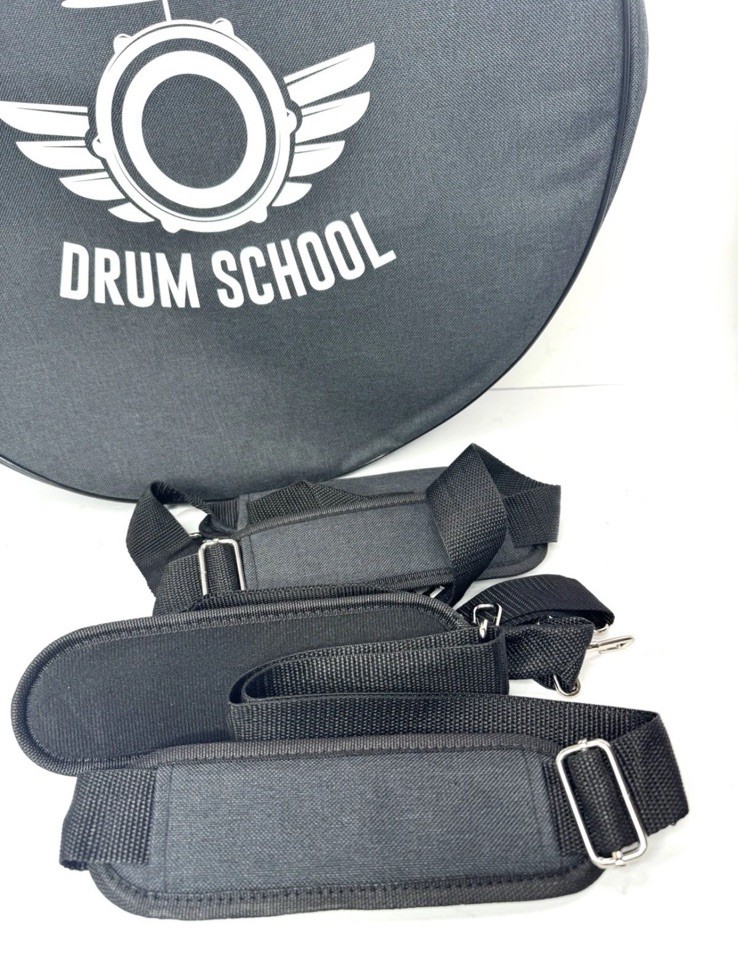 4-Piece Drum Bag Set Soft Carry Cases Black w/ Shoulder Strap