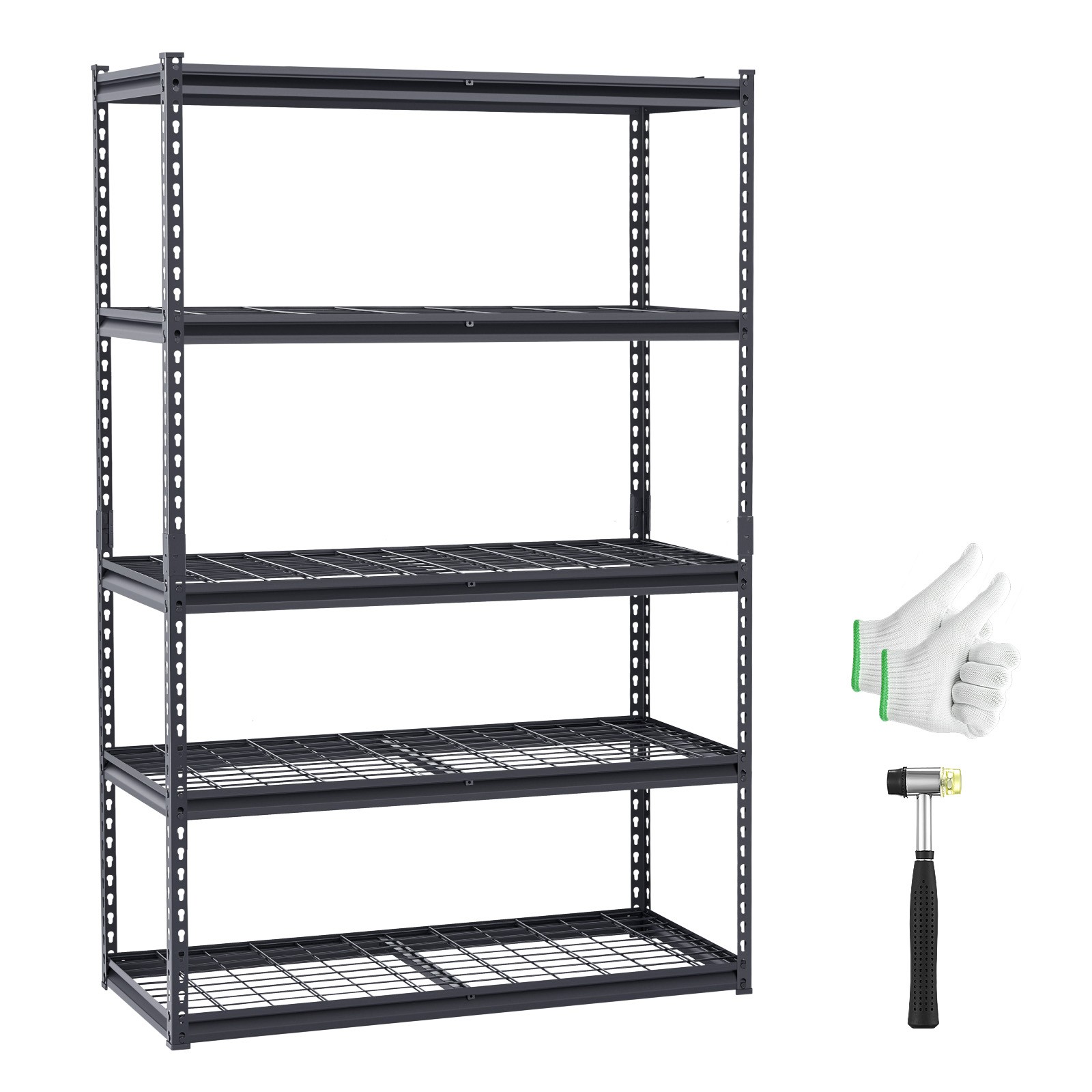 Storage Shelves 5 Tier Adjustable Heavy Duty Garage Shelving Units 3000 lbs