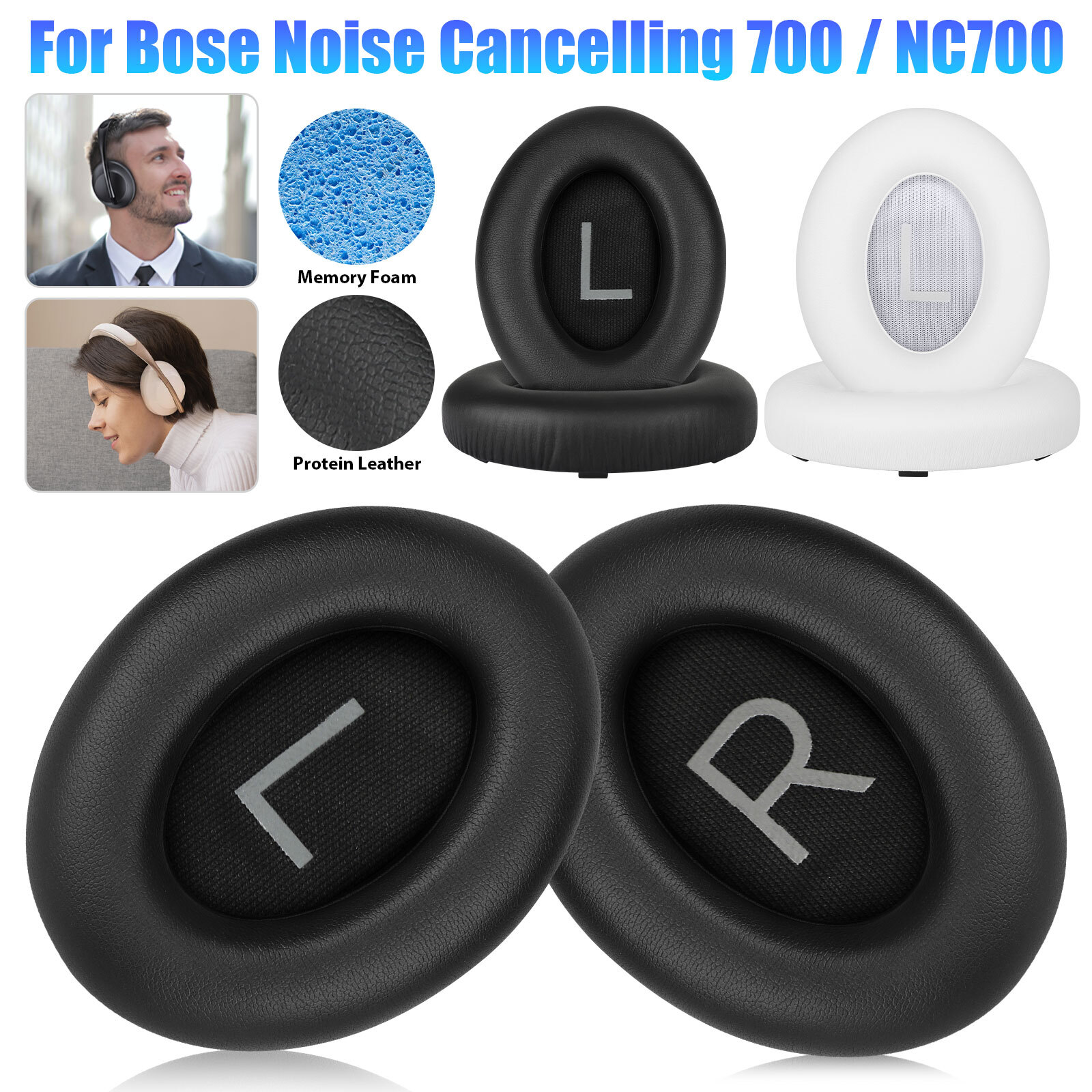 Ear Pads Foam For Bose 700 / NC700 Over-Ear Headphones Replacement Soft Cushion