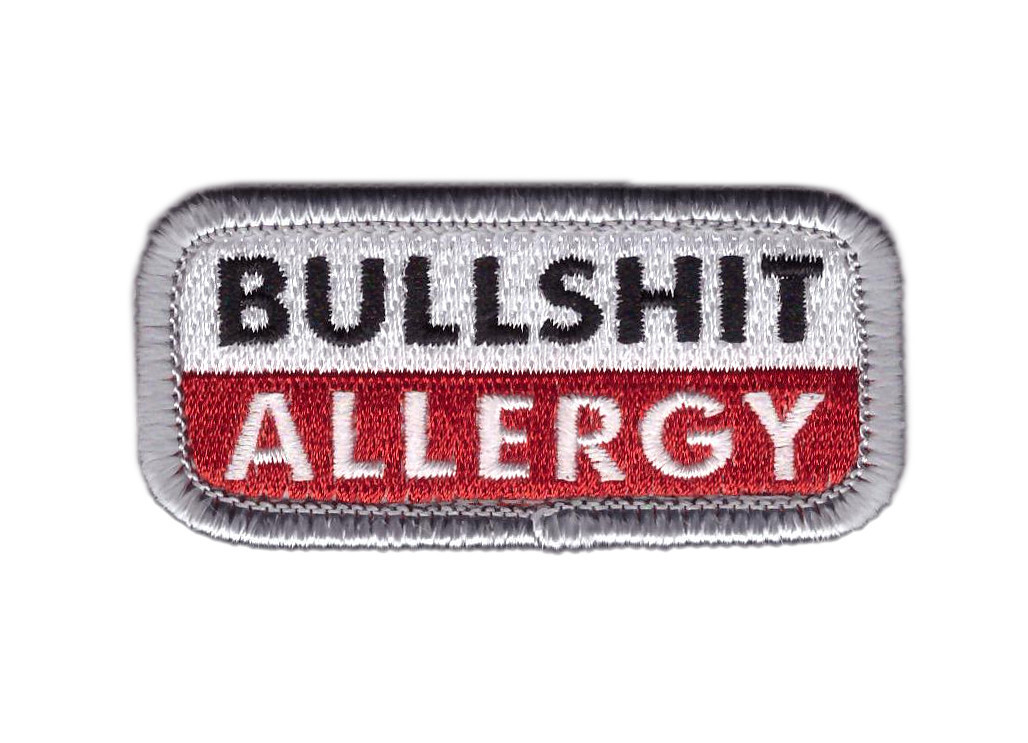 BullShit Allergy Patch Funny Iron on
