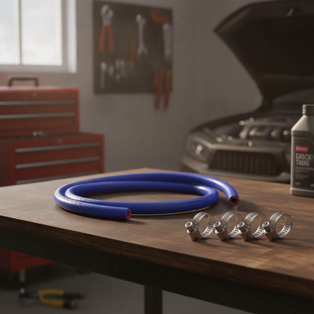 5Ft x ID Silicone Heater Hose,Reinforced High Temp Silicone Hose Kit with 3/8"
