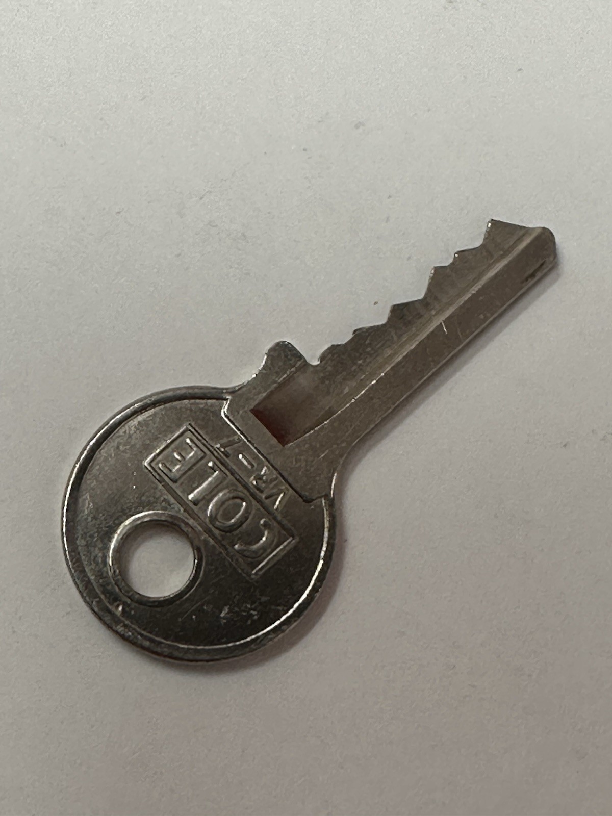 COLE BRASS 1.5" LOCK with ORIGINAL KEY Works