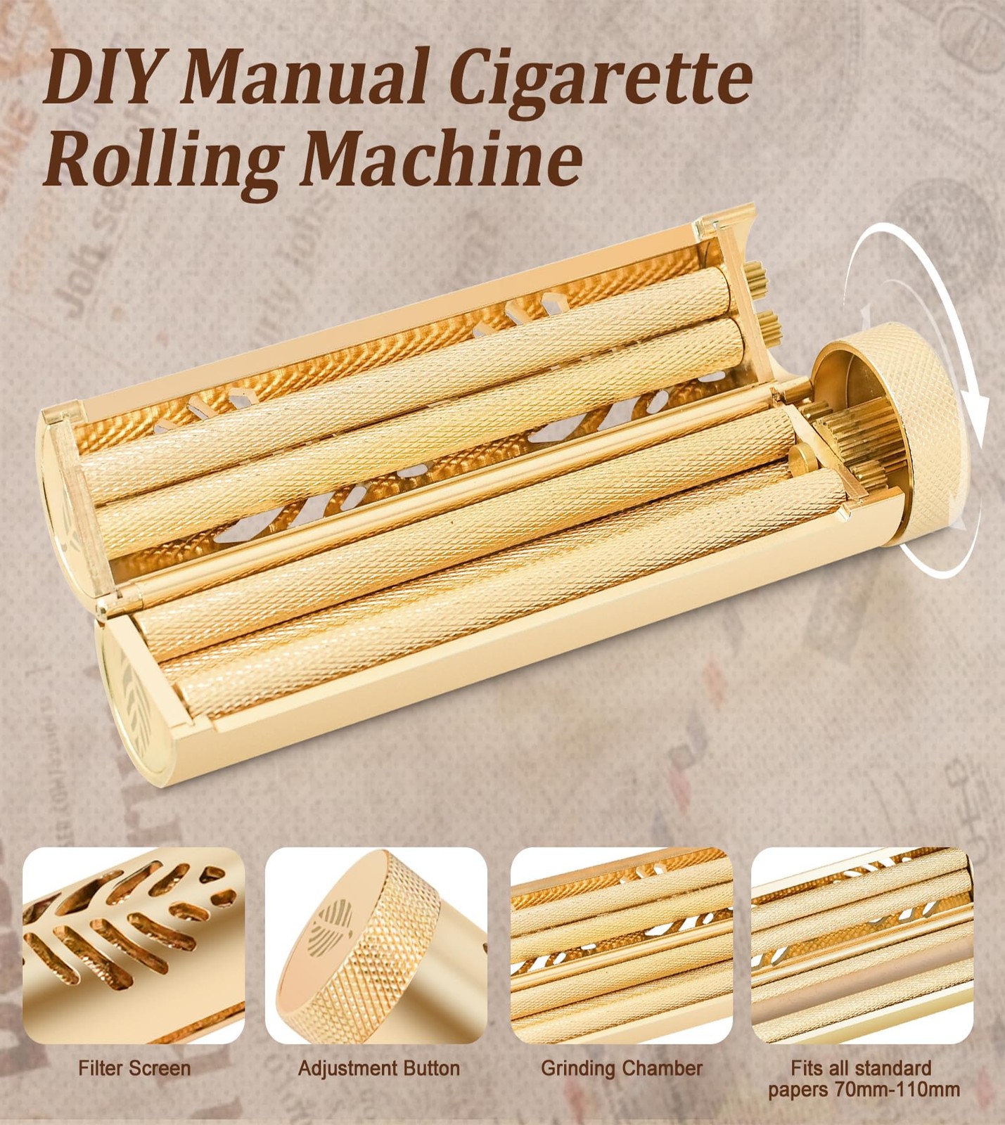 Cigarette Rolling Machine, Cigarette Roller, Pre Roll Machine, Rolling Machin...