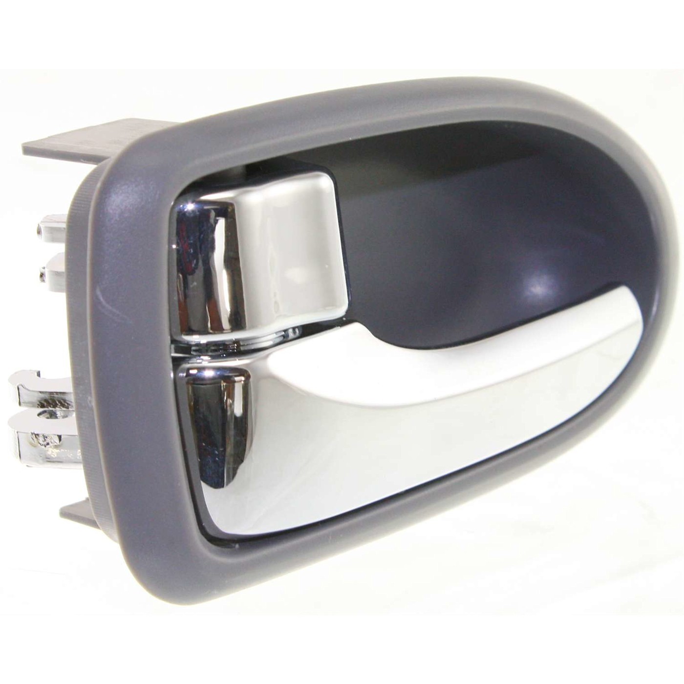 Front Chrome & Gray Interior Inside Door Handle Left Driver for 00-06 Mazda MPV