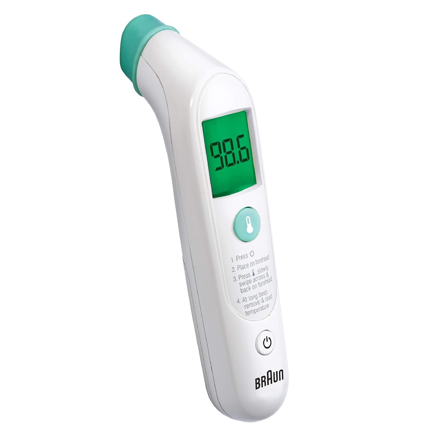 Digital Infrared Forehead Thermometer Color Coded Temperature Adults Babies