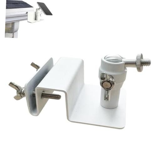 Stainless Steel Universal Solar Panel Gutter Mount for Eufy, Arlo, Wyze,
