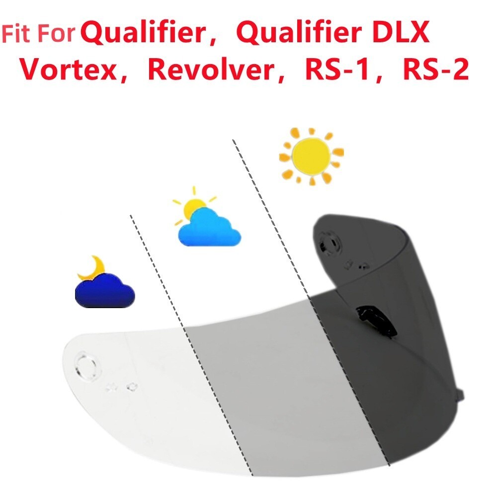 Photochromic Visor Fit For Bell Qualifier/DLX/MIPS/Vortex/ Revolver/RS-2/RS-1