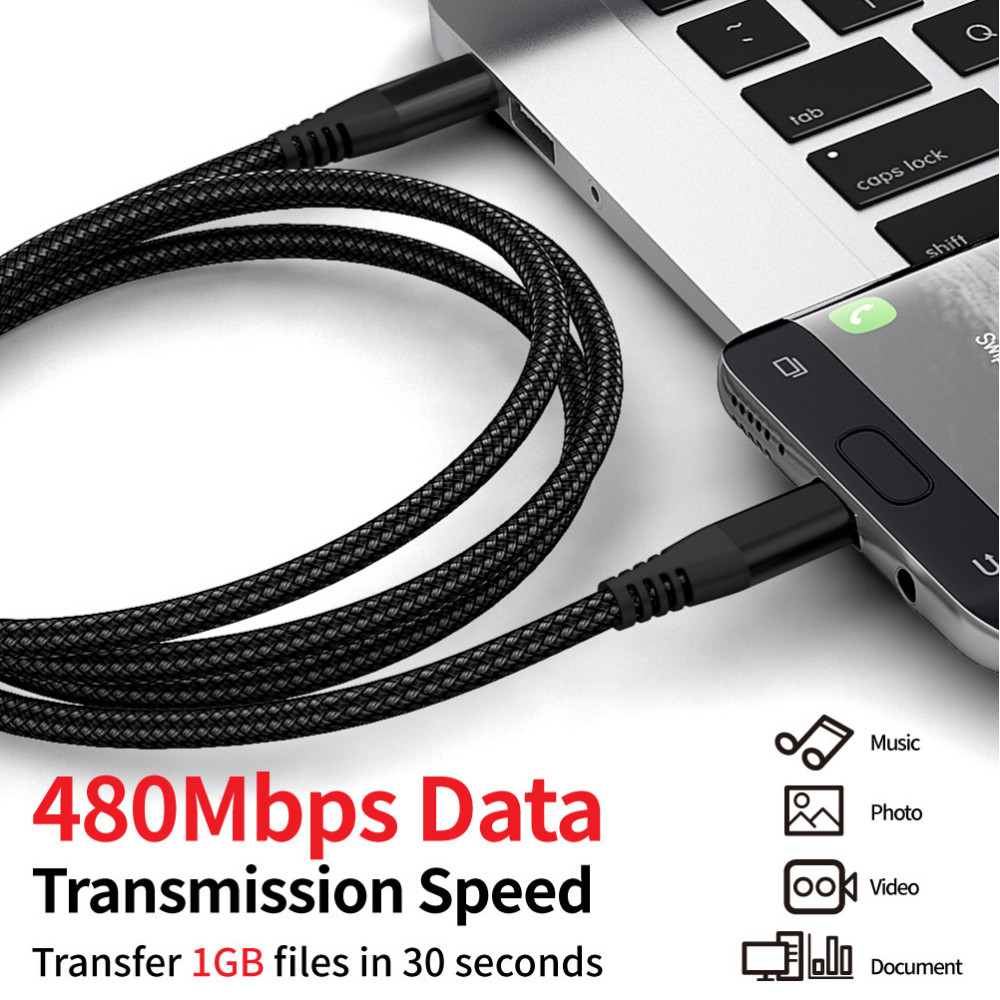 10FT Long USB-C to USB-C Type C Fast Charging Cable PD For Samsung MacBook iPad