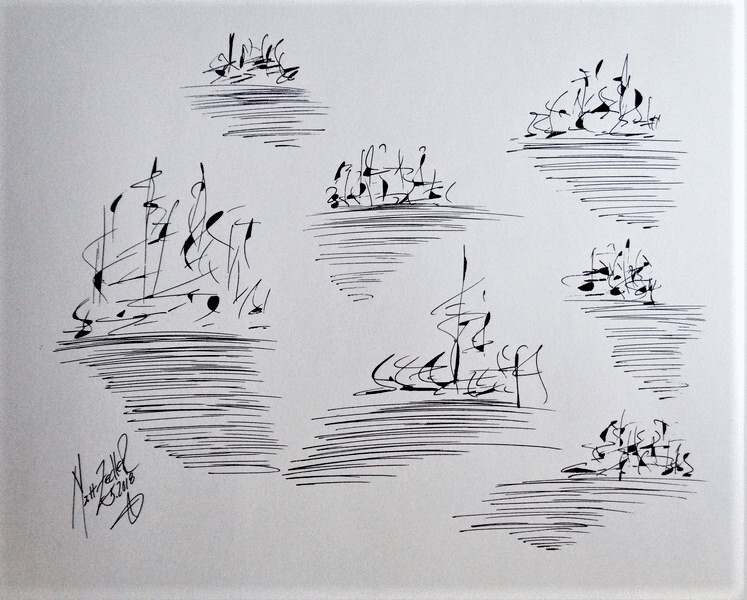 Matt Zedler Original | Drawing  | #B167 | 1 of 1 | 9 x 12" | Ink on Paper | $300