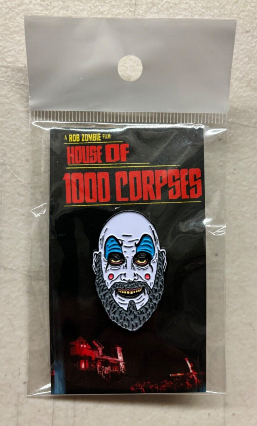 House of 1000 Corpses Captain Spaulding Enamel Pin Trick or Treat Studios New