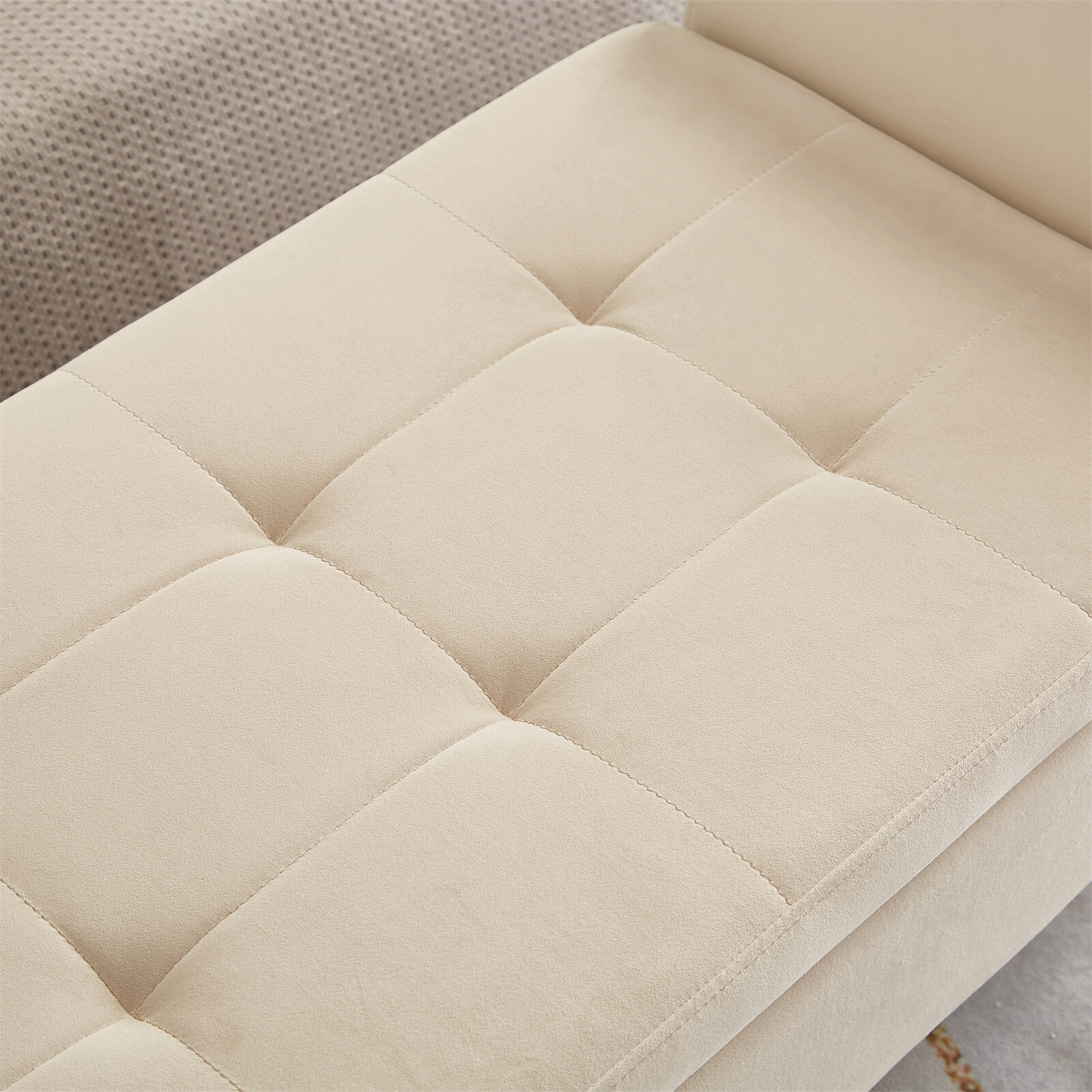Modern Bed Bench Sofa End Bed Tool Footrest Storage Ottoman For Bedroom Home
