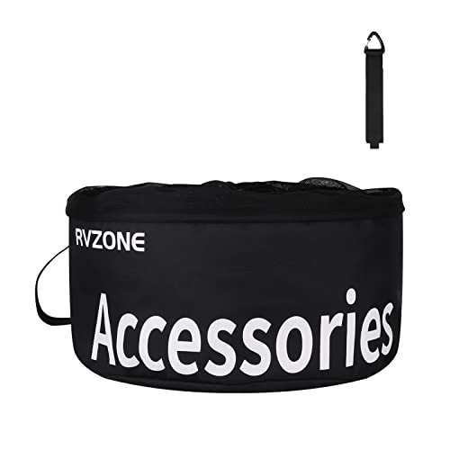 RV Hose Bag, Waterproof RV Hose Bag Organizer, Camper Accessories RV Black