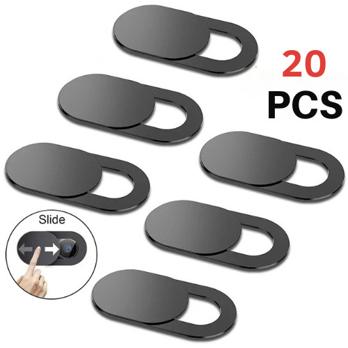 20 Pack Webcam Cover Shutter Magnet Slider Plastic Camera Cover for iPad Tablet