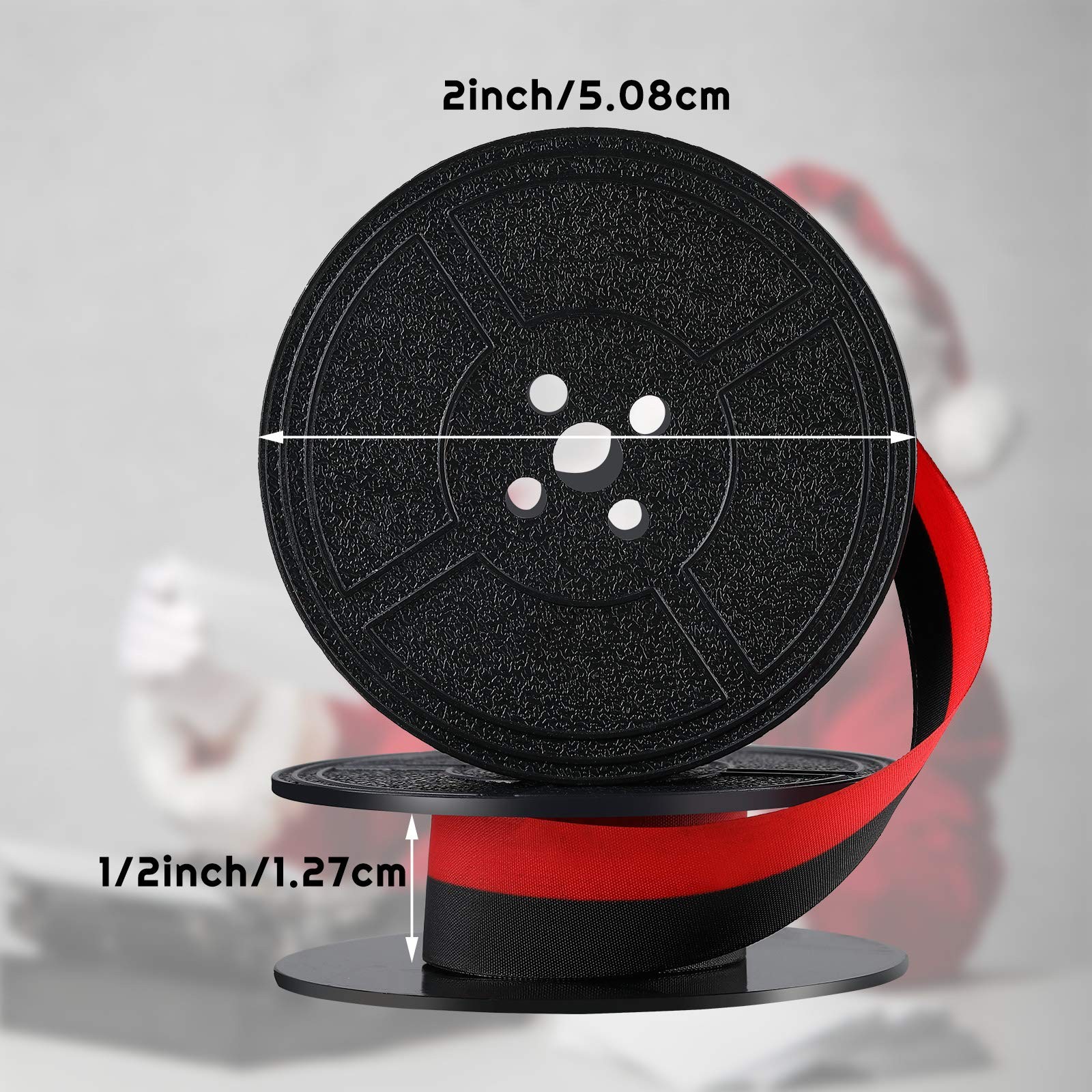 8 Pair Universal Typewriter Ribbon Twin Spool Replacement Red And Black Ink Set